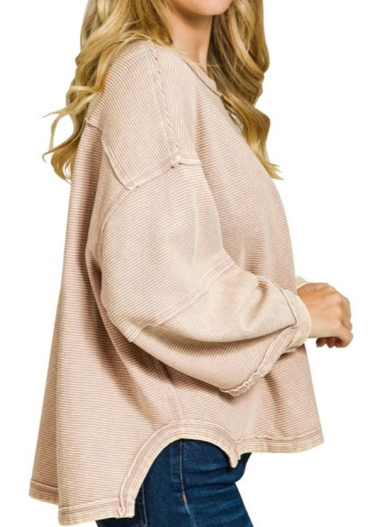 ASH MOCHA PULLOVER